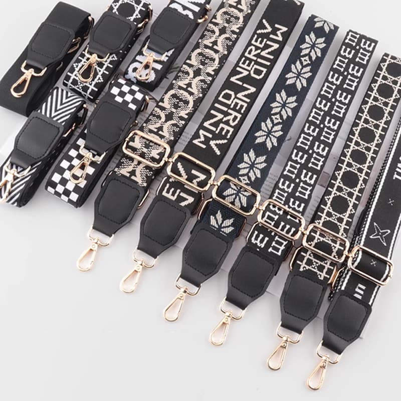 Women's Crossbody Bag Strap, Adjustable, Extendable, Versatile Woven Strap, Long Shoulder Strap, Export Quality Bag Strap