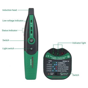 MASTECH MS5902R Circuit Breaker Finder Socket Tester with Wire Tracing Function