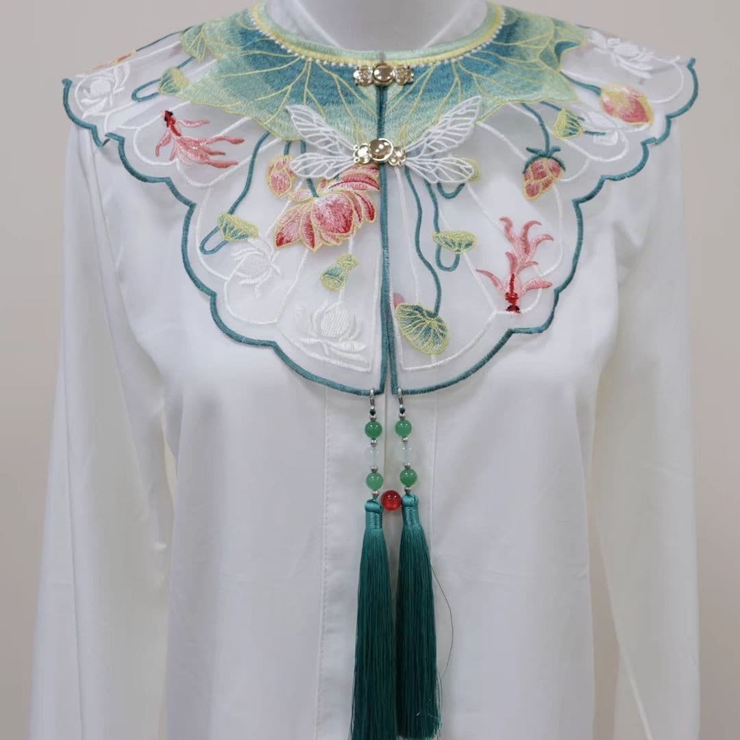 Ming Dynasty Hanfu Yunjian high-end new horse face skirt accessories fashionable new Chinese style national style horse face skirt graduation Yunjian