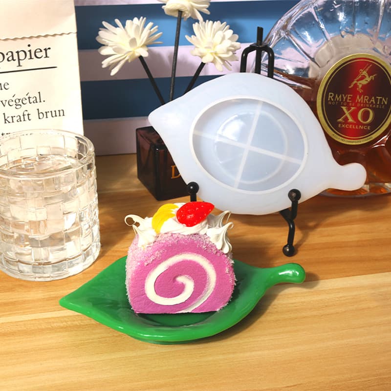 DIY leaf saucer coaster silicone mold fruit coaster anti-scald coaster silicone mold Amazon hot sale