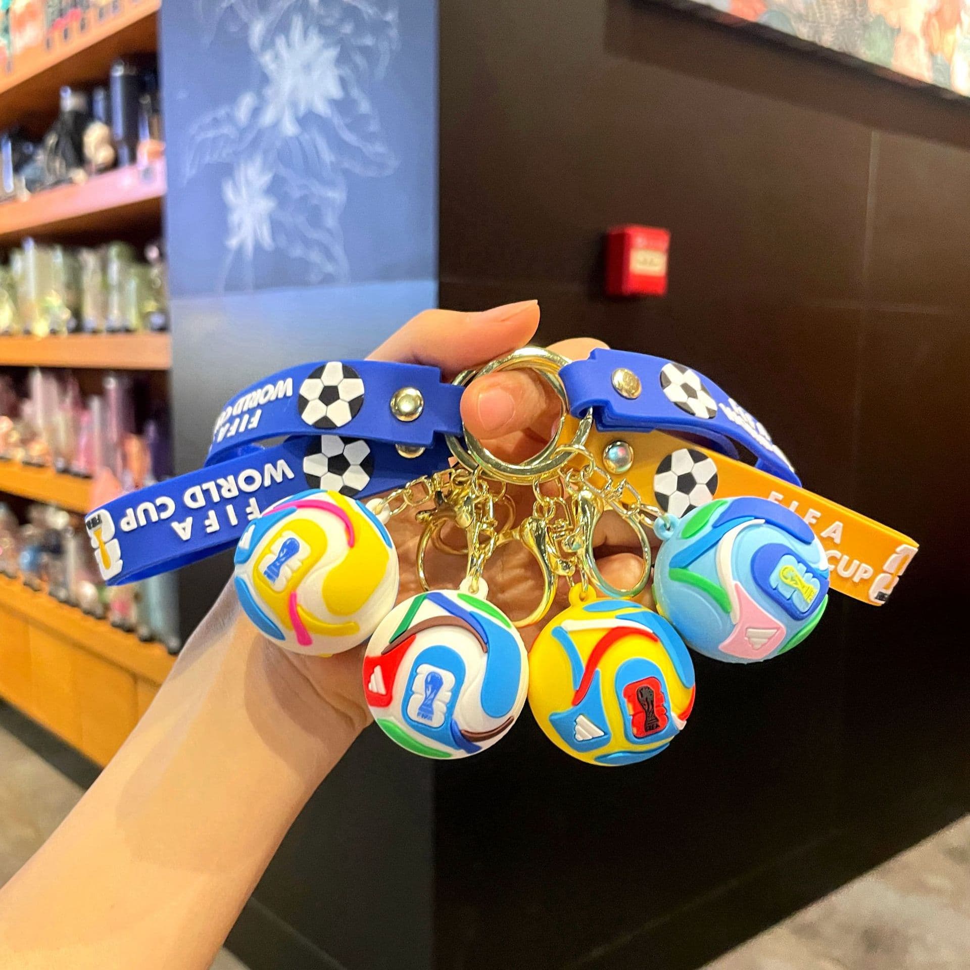 Cross-border World Cup Soccer Keychain - USA, Mexico, Canada World Cup Creative Soccer Mini Pendant - World Cup Theme Decoration
