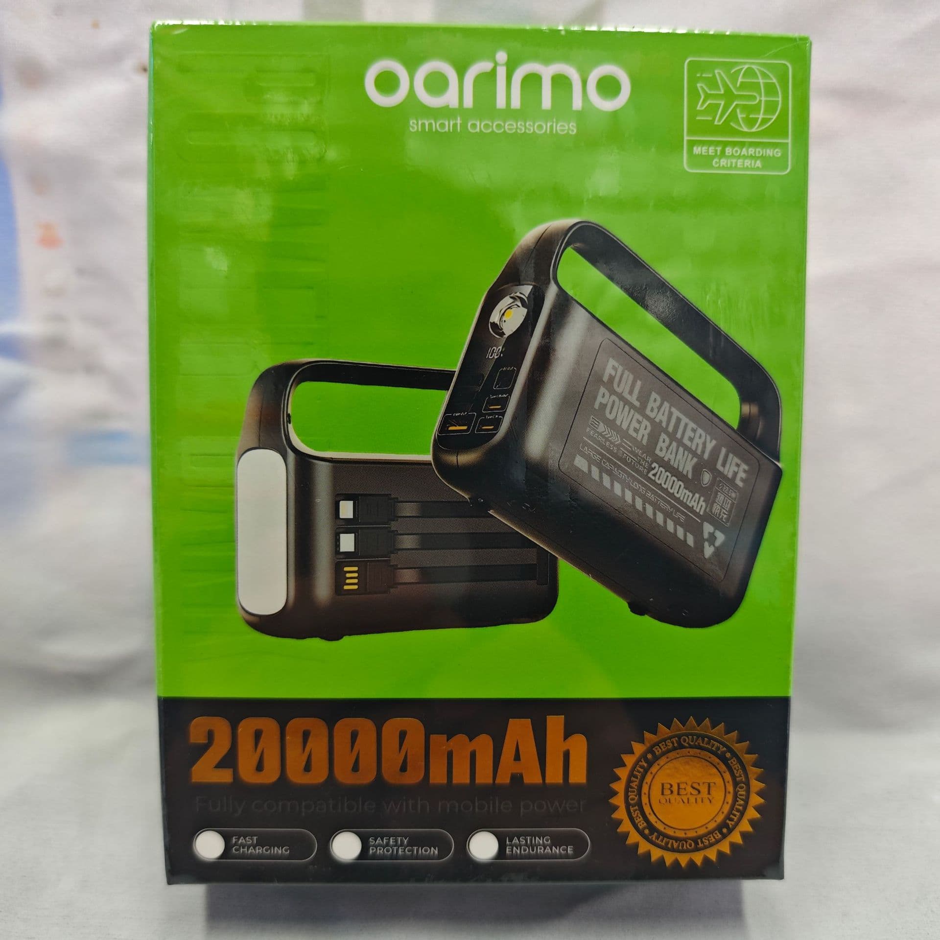 New Phone Fast Charge Outdoor Portable LED Solar Camping Lantern 20000mAh OARIMO
