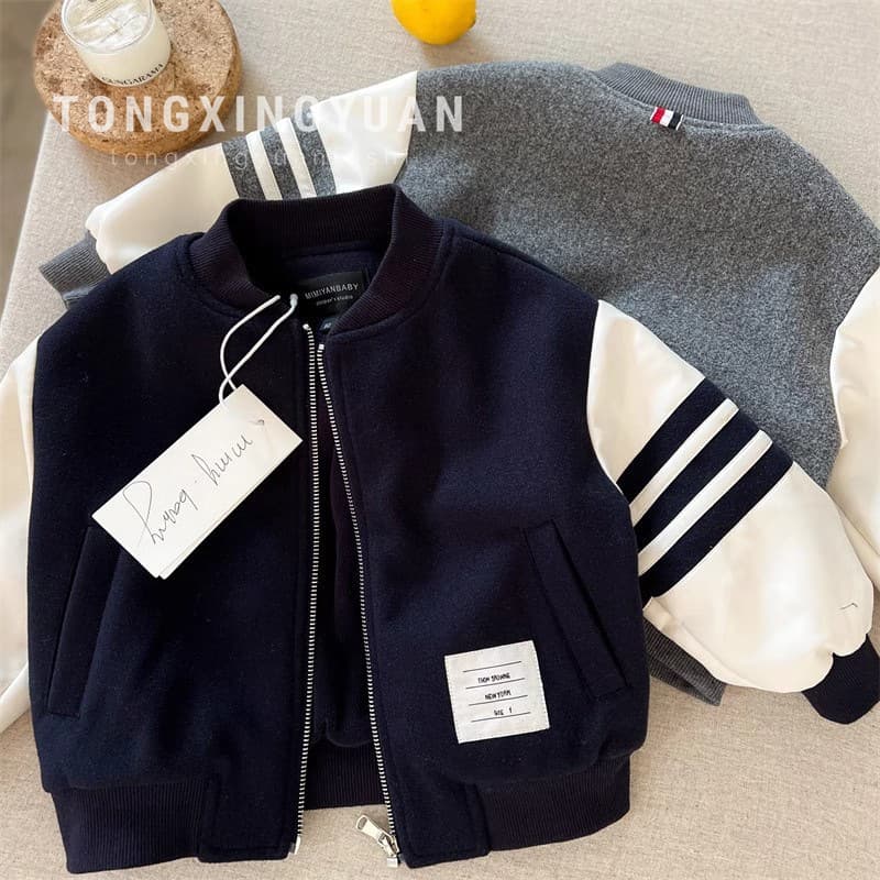 Tongxingyuan 2025 Hot-Selling Trendy Cool Autumn/Winter Korean Style Loose Fit Jacket Winter Casual Stylish Children's Clothing Korean Style