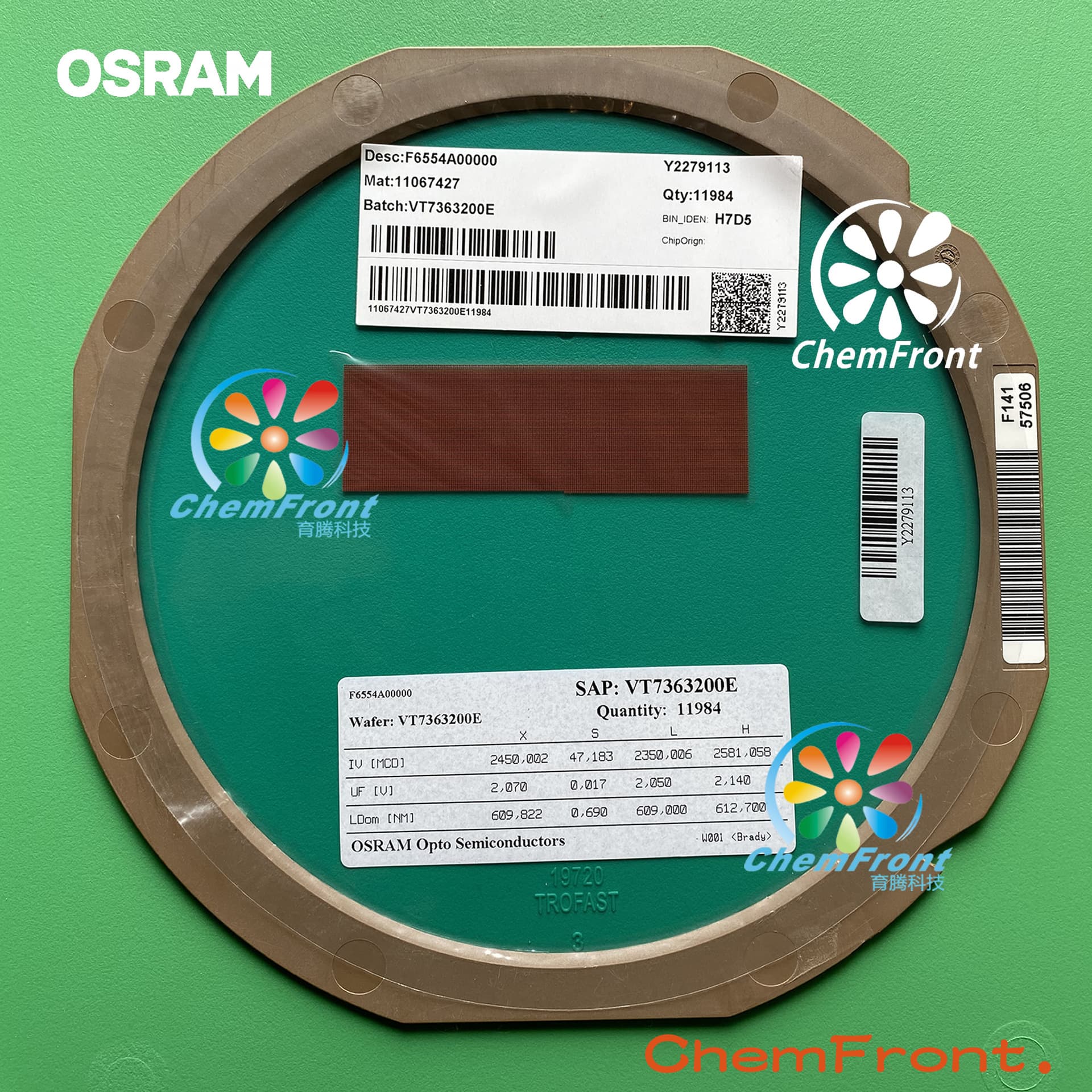 Electronic device light source; 610nm orange-red light chip; OSRAM orange-red chip; smart device orange-red chip.
