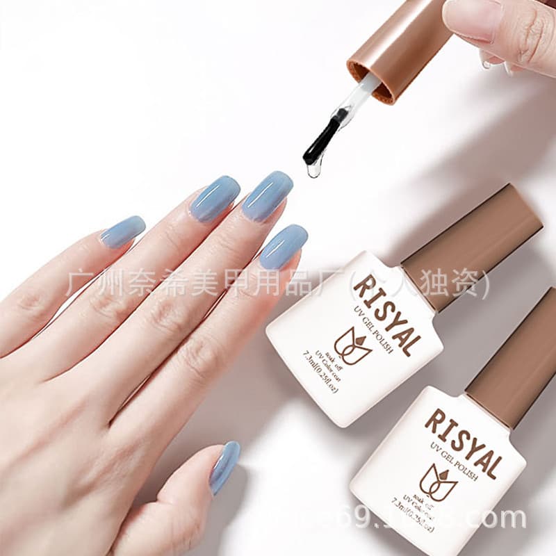 Nail Salon Functional Gel Matte Tempered No-Wipe Top Coat Removable Base Gel Nail Polish Anti-Lifting Reinforcing Gel Full Basic Set