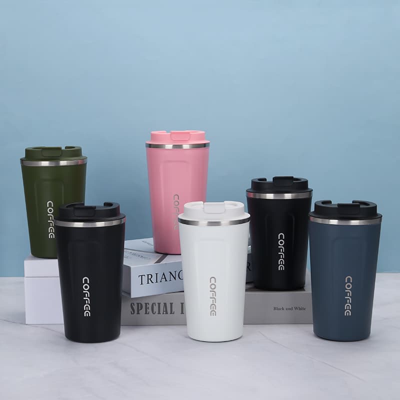 2nd Generation Stainless Steel Textured Coffee Cup Insulated Tumbler High-Appearance Travel Cup Takeaway Water Cup Car Portable Car Cup