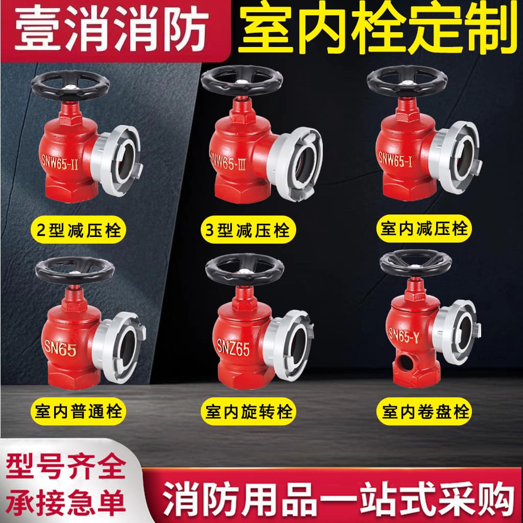 Complete Fire Hydrant Range Factory Direct SN65/Thickened Multi-functional 2.5-inch National Standard Valve Indoor Fire Hydrant