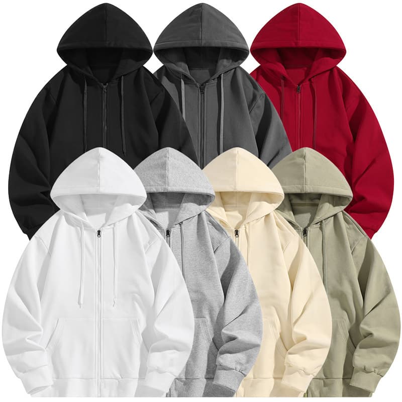 [300g Dewu Cross-border Second Release] Hooded Cardigan Hoodie Men Autumn/Spring Style 2024 New Style Loose Clothing Jacket