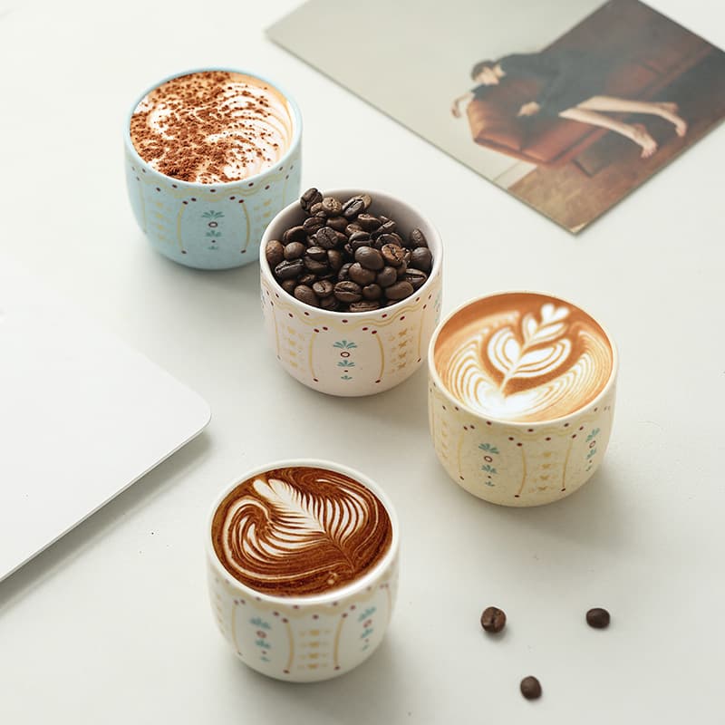Cross-border Creative Ceramic Coffee Cup Handheld Aromatic Cup Tea Cup Simple Home Gift Tea Cup Drop Shipping