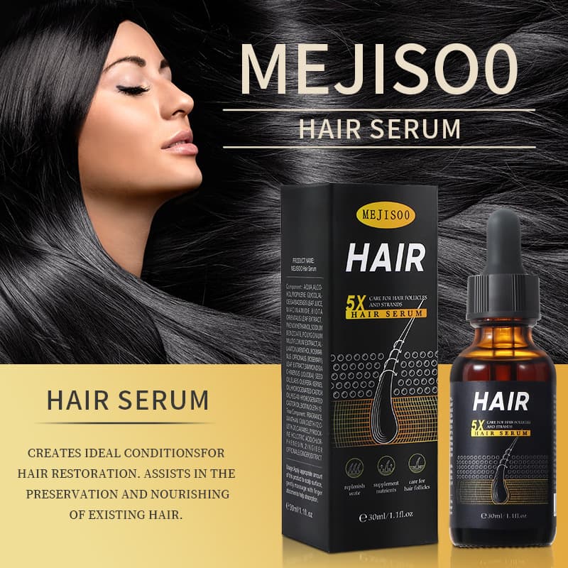 Cross-border Full English Hair Growth Serum Nourishing Black Hair Growth Essence Export Wholesale