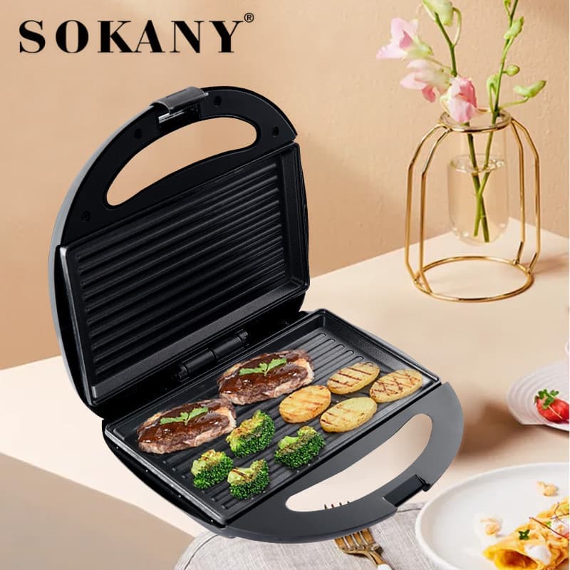 Export sandwich machine waffle machine household light food machine multi-functional toast press 120sokany