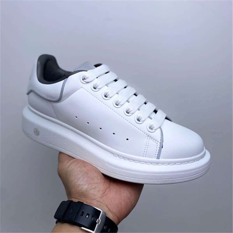 Leather Putian Shoes McQueen White Shoes Women's High Version Men's Women's Classic Casual Couple Platform Shoes Thick Sole Height-Increasing Shoes