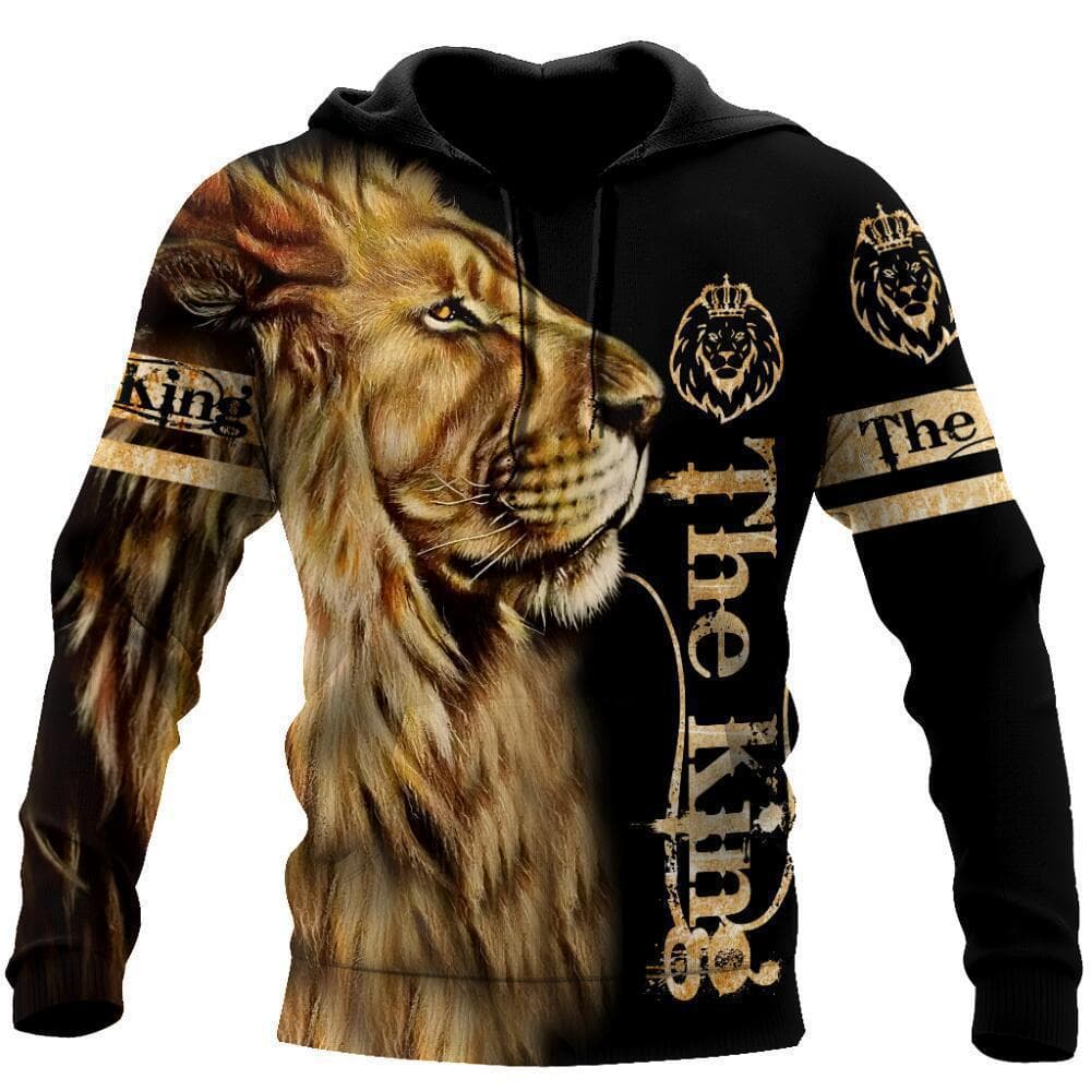 European and American Cross-border Amazon Fashion Classic Men's Hoodie Tiger Pattern 3D Digital Print Trendy Sweatshirt