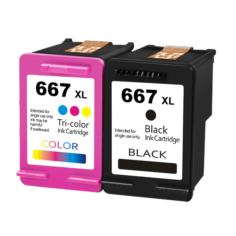 Compatible with HP 667XL Ink Cartridge Ink Advantage 1275 2374 2375 2376 2775