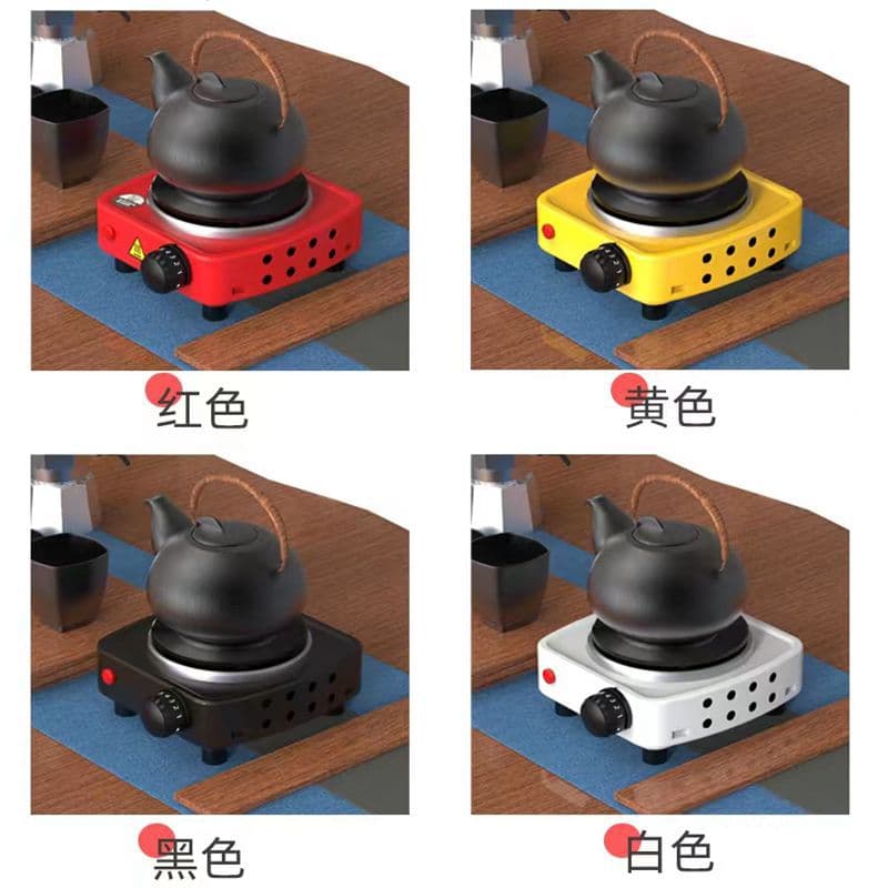 Small electric stove for brewing coffee, making tea, boiling water, and serving Kung Fu tea. Quiet tea maker/kettle.