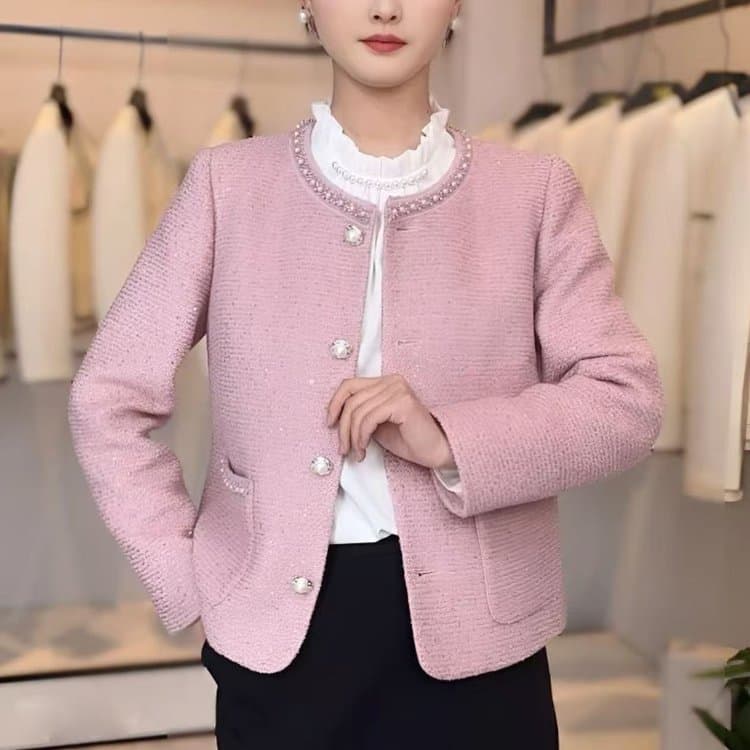 Drop Shipping Hot Style Little Chanel Jacket Women 2025 Autumn New Fashion Commute Elegant Versatile Short Top
