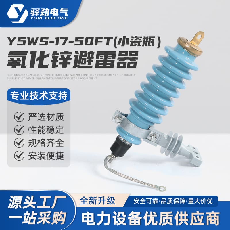 Y5WS-17/50FT (small porcelain insulator) new blue ceramic zinc oxide arrester 10KV maintenance-free arrester