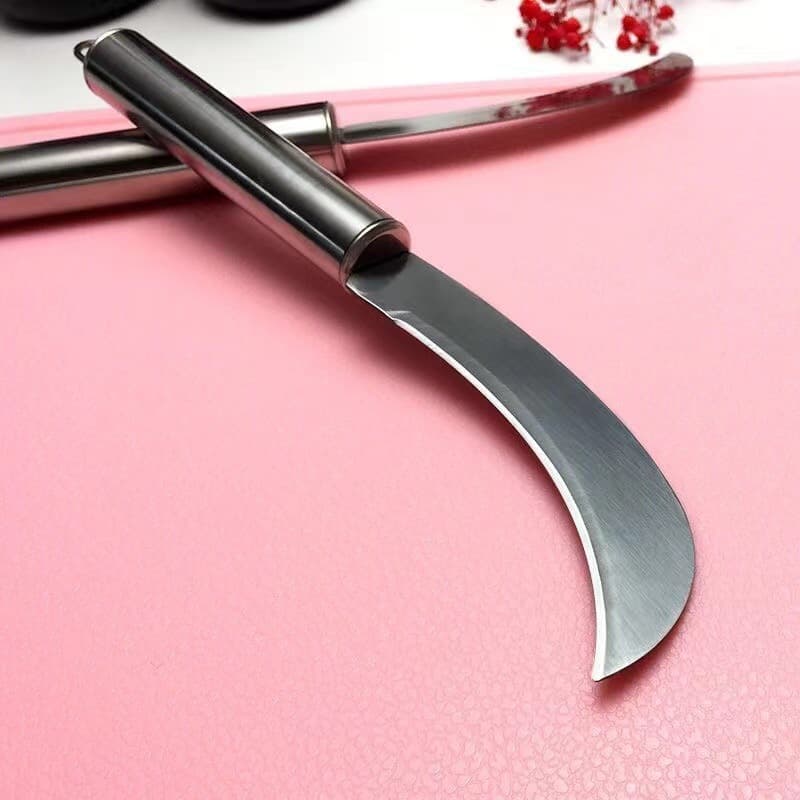 Stainless steel machete, small sickle, banana knife for cutting vegetables, pineapple knife, fruit knife, jackfruit knife, cutting leek knife