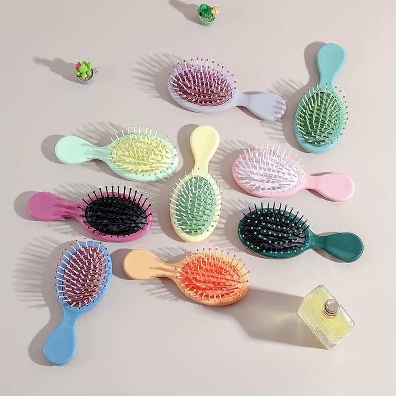 Mini cute women's air cushion comb, massage comb, Korean style, portable comb for home and travel.