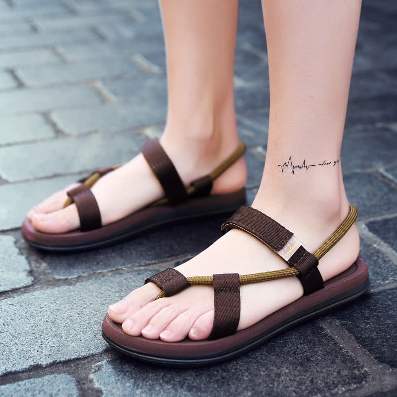 New Flat Sandals for Women Summer Fashion Outer Wear Student Ladies Slippers Beach Sandals Slippers Export Large Size