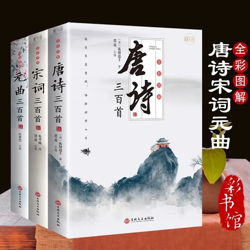 Complete Collection of Tang Poems Song Lyrics Yuan Plays Ancient Literature Appreciation 300 Masterpieces in Traditional Chinese