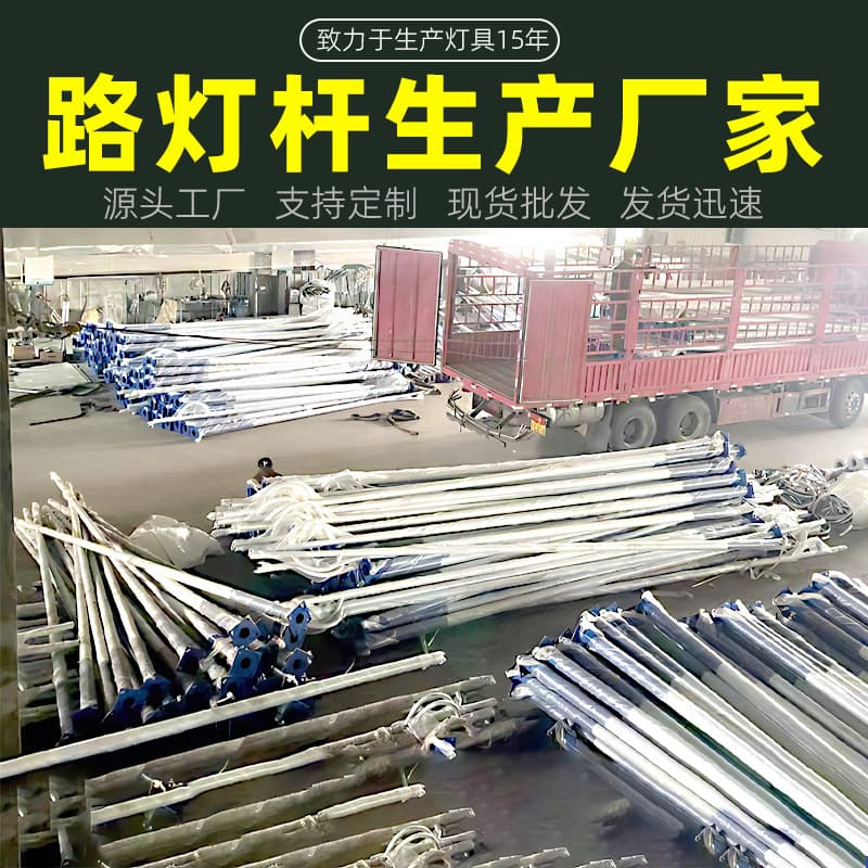 Municipal Engineering Single Head Waterproof 7m 8m Double Head Double Arm 3m Court 5m 10m 4m 12m 6m Street Light Poles
