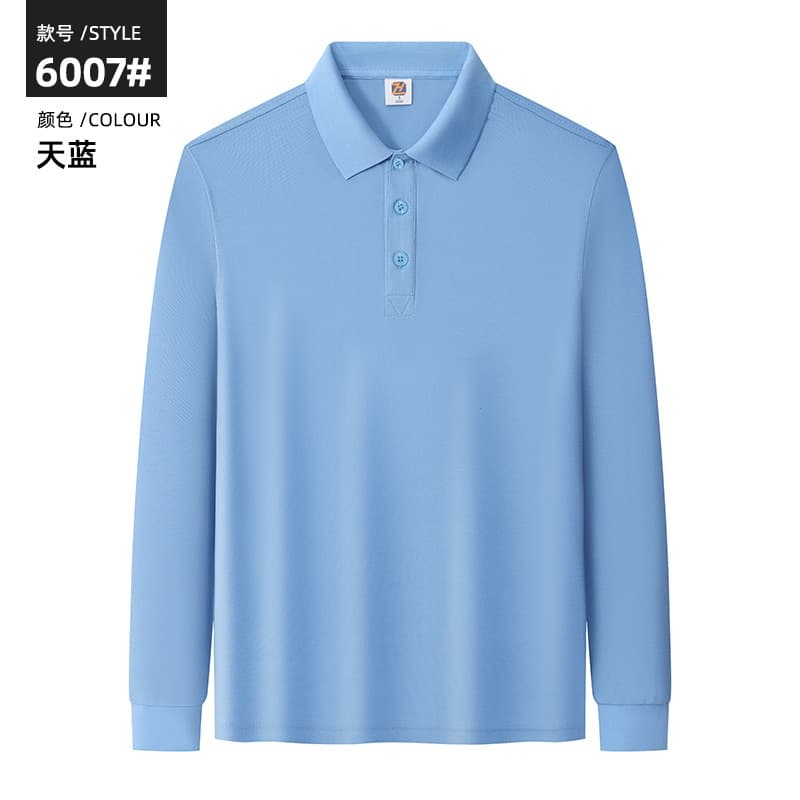 Autumn and Winter Long Sleeve T-Shirt Work Uniform with LOGO Printing Business Team Activity Culture Polo Shirt