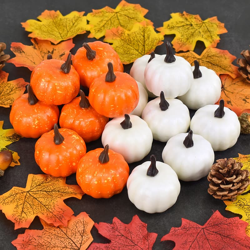 Simulated Pumpkin 5.5cm Small Pumpkin Halloween Pumpkin Wreath Decorative Accessories Thanksgiving Decorative Pumpkin Props
