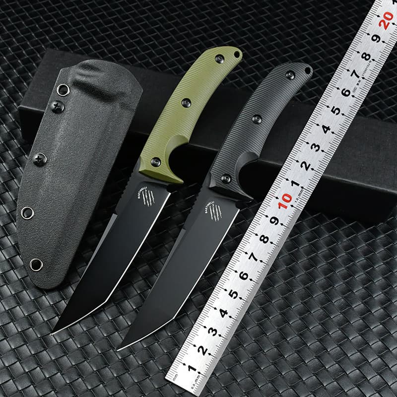Cross-border Bastinelli small straight knife high hardness integrated steel field portable outdoor knife portable self-defense tactical knife
