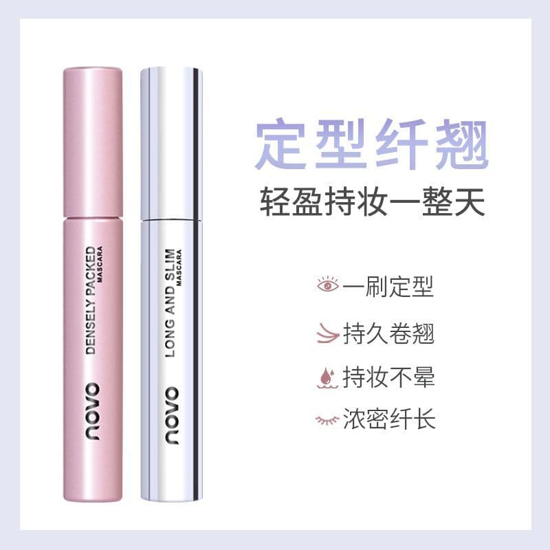 NOVO6002 Mascara Waterproof Sweatproof Smudge-proof Defining Volumizing Curling Lengthening Natural Student Mascara