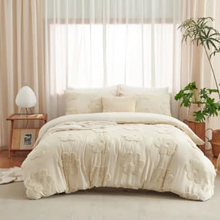 American Tufted Duvet Cover Set Three-Piece Cross-Border Export Extra-Large Double Bed Duvet Cover Pure Color Floral Bedding American Bedding