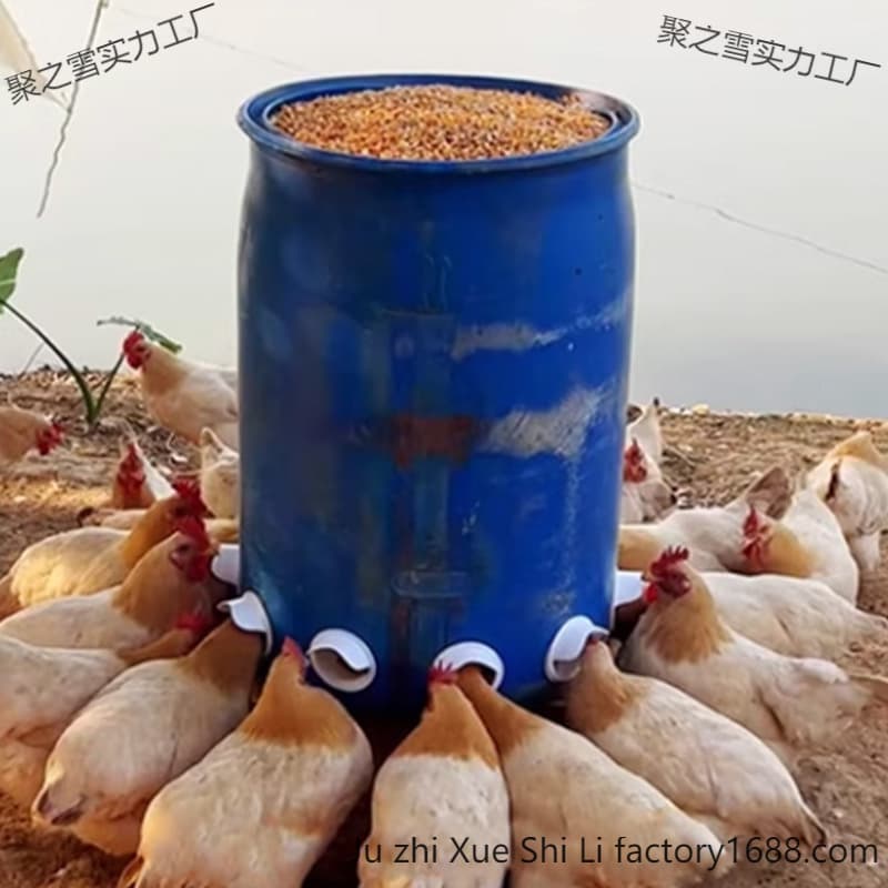 Poultry Feeder Automatic Dispenser for Chickens, Ducks, Geese, Pigeons - Automatic Feeder for Chicks