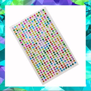 3mm Single Self-adhesive Acrylic Rhinestone Stickers, Gem Stickers, DIY Diamond Stickers, Single Rhinestone Stickers, Gem Rhinestone