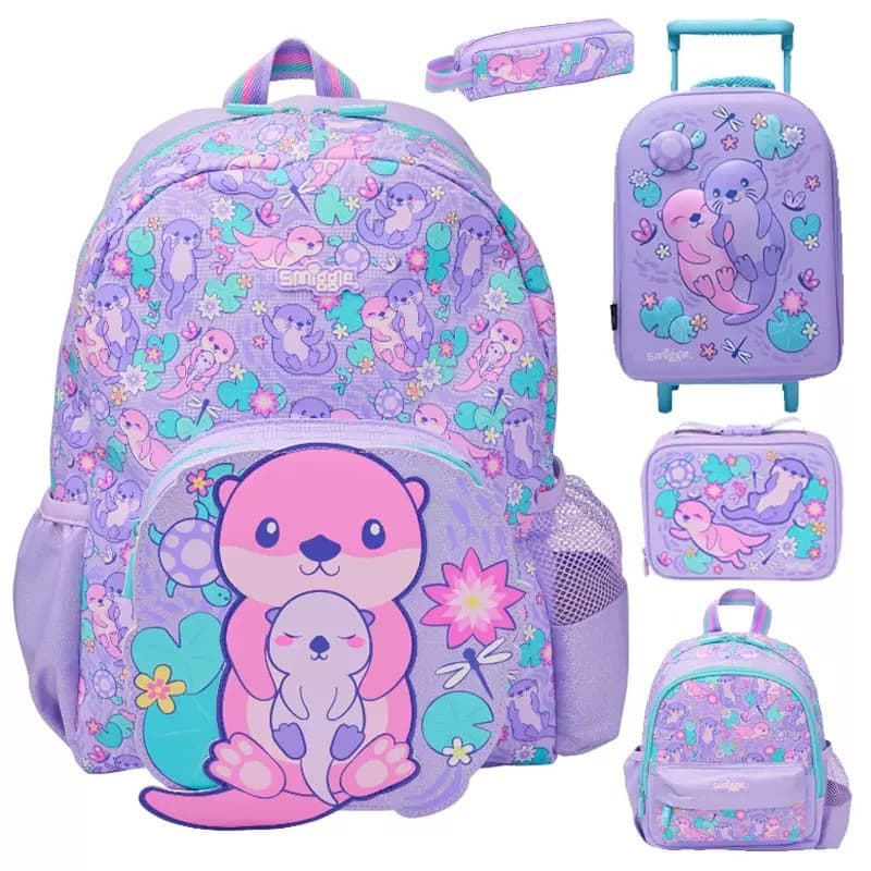 Australian smiggle children's backpack primary school students cute cartoon school bag kindergarten girls capybara backpack
