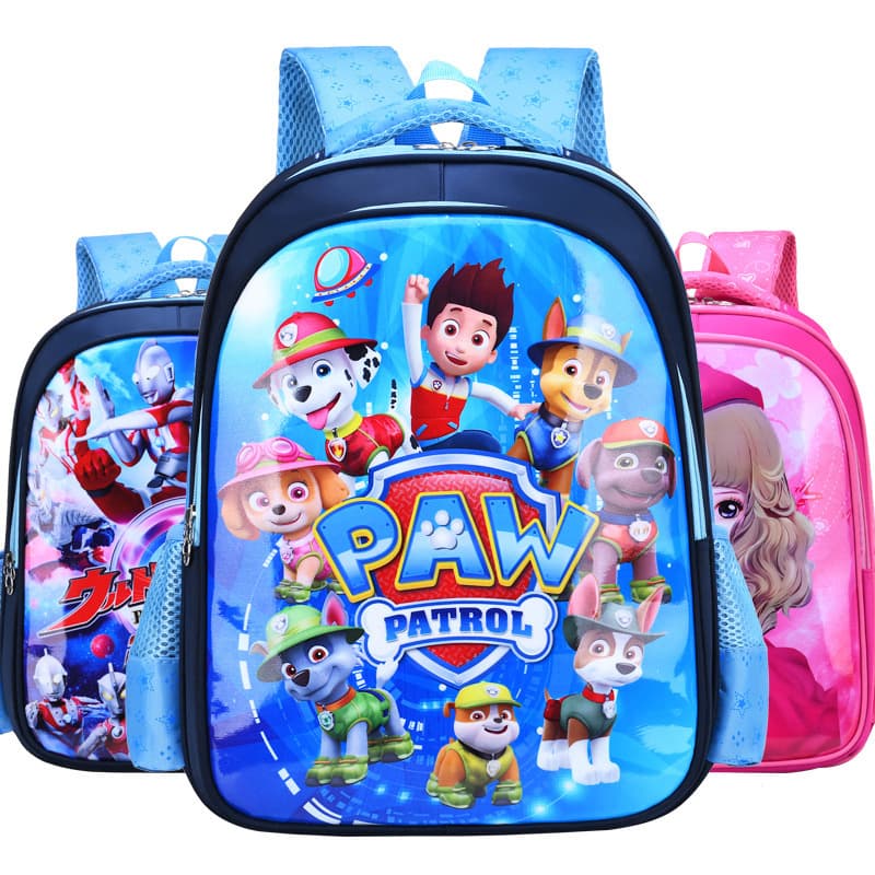 Kids Backpack for Elementary Students Grades 1-3, Ages 6-10, Boys Girls Cartoon Dog Design, Ergonomic Spine Protection Lightweight Shoulder Bag