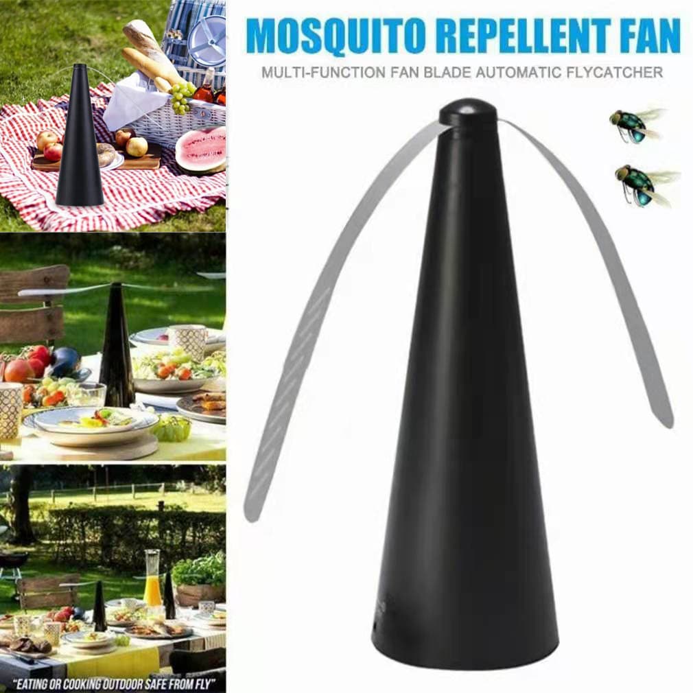 Cross-border fly repellent fan, plug-in outdoor multi-functional automatic fly trap, mosquito and fly deterrent