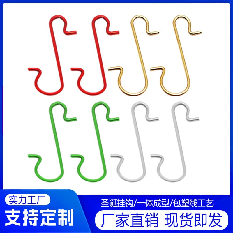 Manufacturer Ready Stock Christmas Ornament Small Hooks Stainless Steel 30mm S-hooks Tree Decor Hooks Direct Shipping
