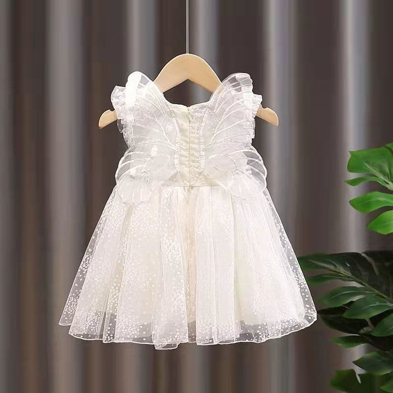 Children's Butterfly Dress Girls Polka Dot Princess Dress 2022 New Summer Tutu Dress for Toddlers Fashionable