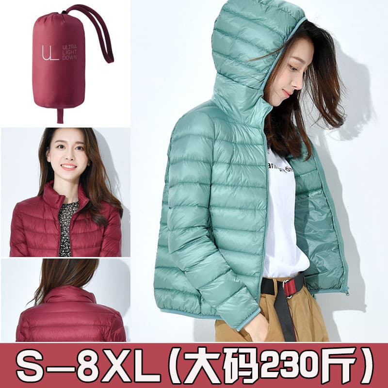 Export Cotton Jacket Women New Short Lightweight Thickened Warm Slimming Korean Style Silk Cotton Fashion Coat No Storage Bag