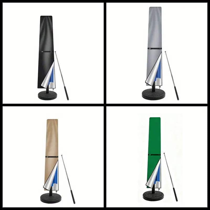 Patio Umbrella Sun Shade Cover, Waterproof Outdoor Offset Banana Cylinder Style Umbrella Cover for Cantilever Offset Umbrellas
