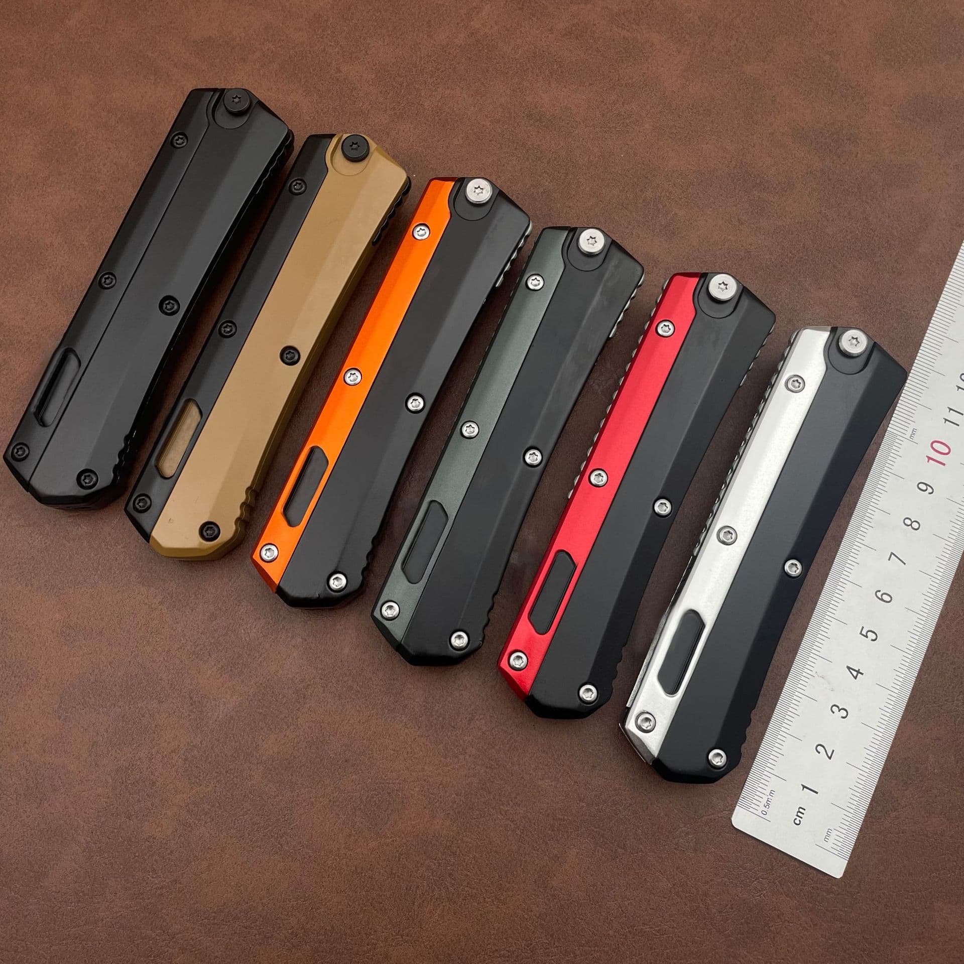 Cross-border Hot Selling Microtech Snake God Zinc Alloy Handle Double Edge High Quality Sheath In Stock Wholesale