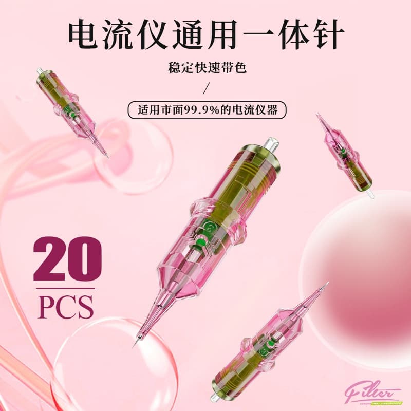 Cross-border PMU Tattoo Machine Needle, Single Needle 1RL, Round 3 Needles for Eyebrow Tattooing, Lip Blushing, Hair Tattooing, Venom Needle