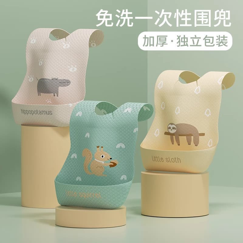 Baby Bib Waterproof Silicone Ultra Soft Children's Apron Infant Toddler Drool Bib Feeding Weaning Bib