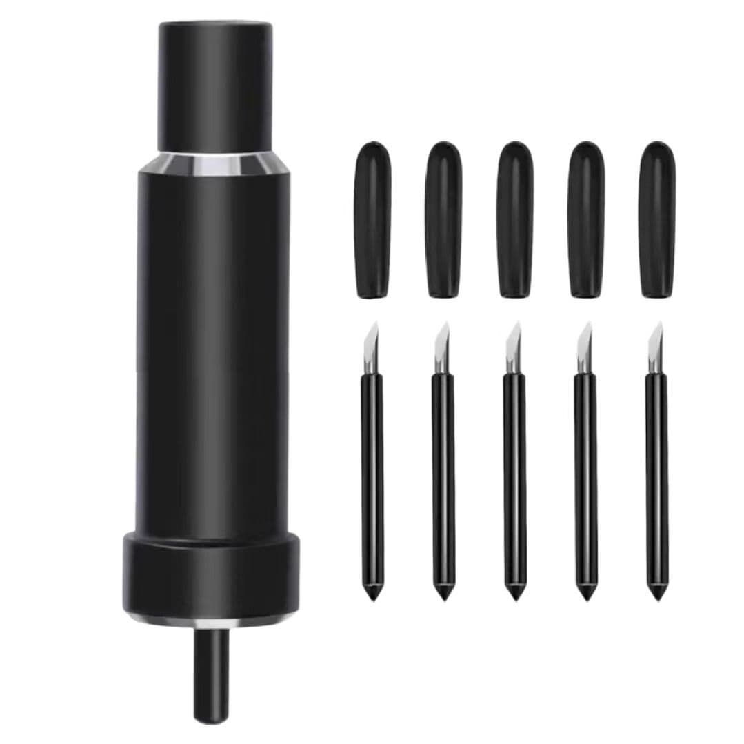 Black Roland engraving knife, deep-cutting blade, Cricut deep-cutting tool holder, air blade housing, engraving machine tool holder.