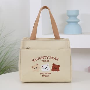 Work Lunch Box Tote Bag 2025 New Style Women Handbag Lunch Bag Canvas Bag Handbag Waterproof