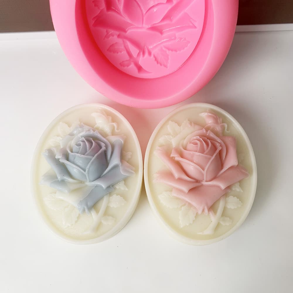 BK1265 Rose Silicone Soap Mold Chocolate Cake Decoration