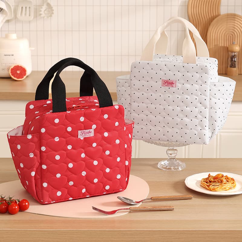 Runhui's new quilted dream Sifang portable meal bag office worker lunch bag outdoor insulated bag student lunch box bag