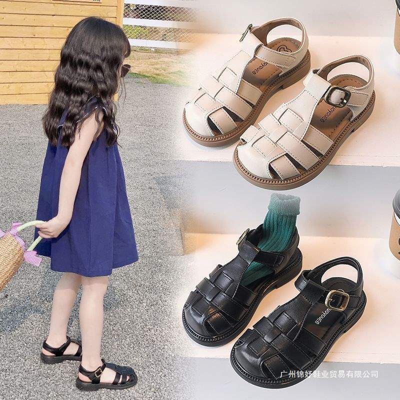 Girls Sandals Summer 2025 New Children Princess Bow Shoes Toddler Soft Sole Baby Roman Sandals Summer Style