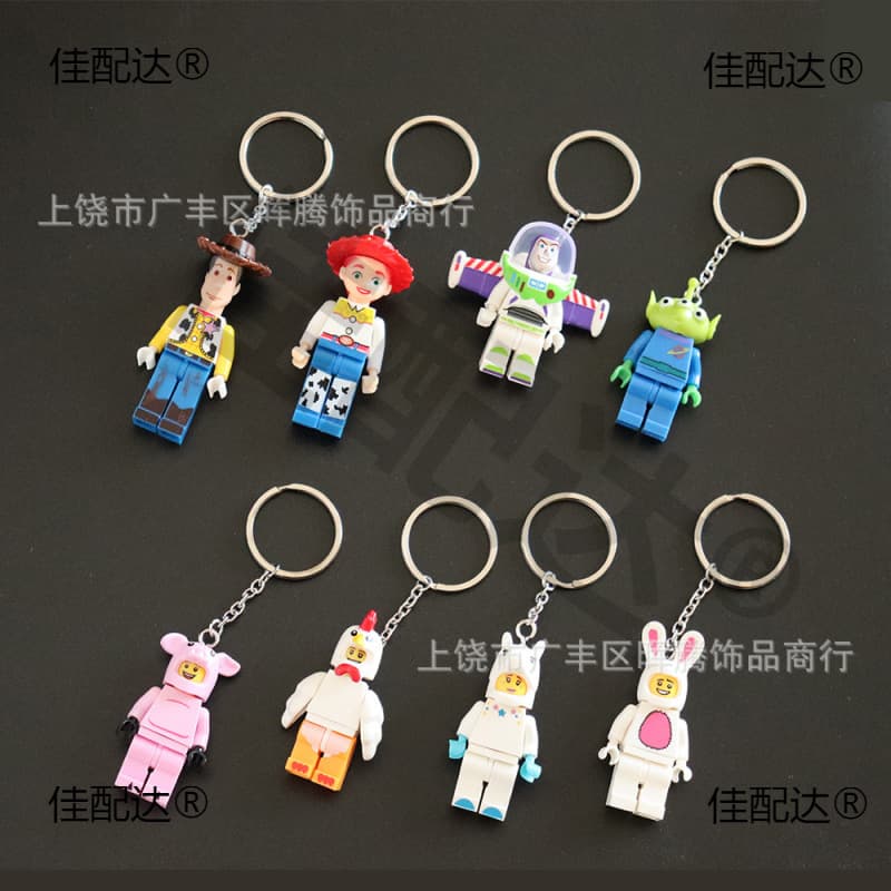 Batman Mickey Mouse Toy Story Buzz Lightyear Pendant Keychain Marvel Spider-Man Donald Duck Model