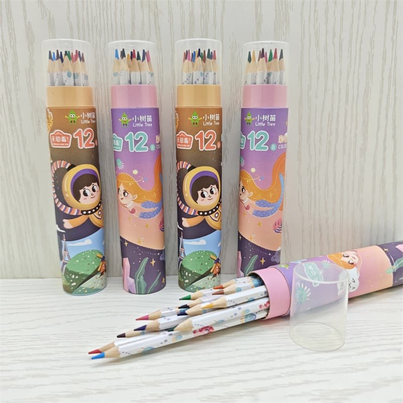 Small sapling kindergarten primary school colored pencil set 12 color brushes stationery art supplies special price colored pencils